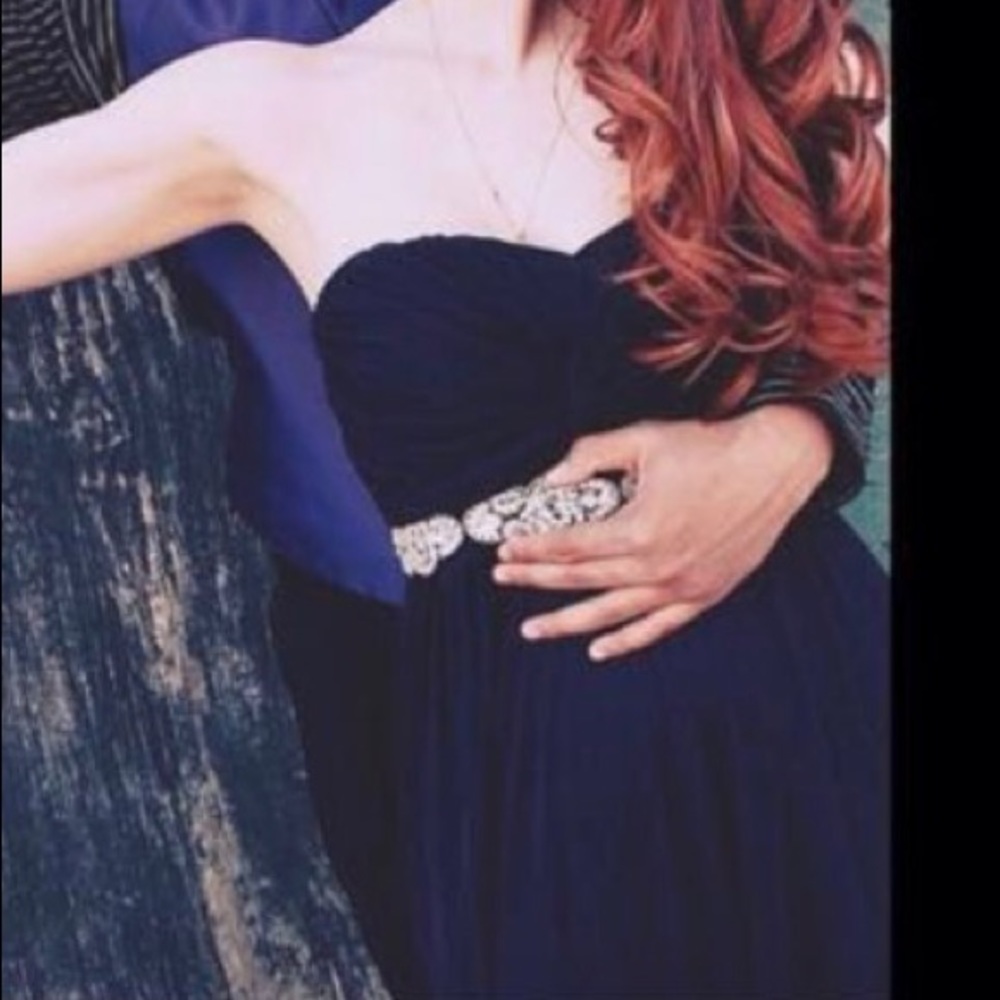 Plum prom dress